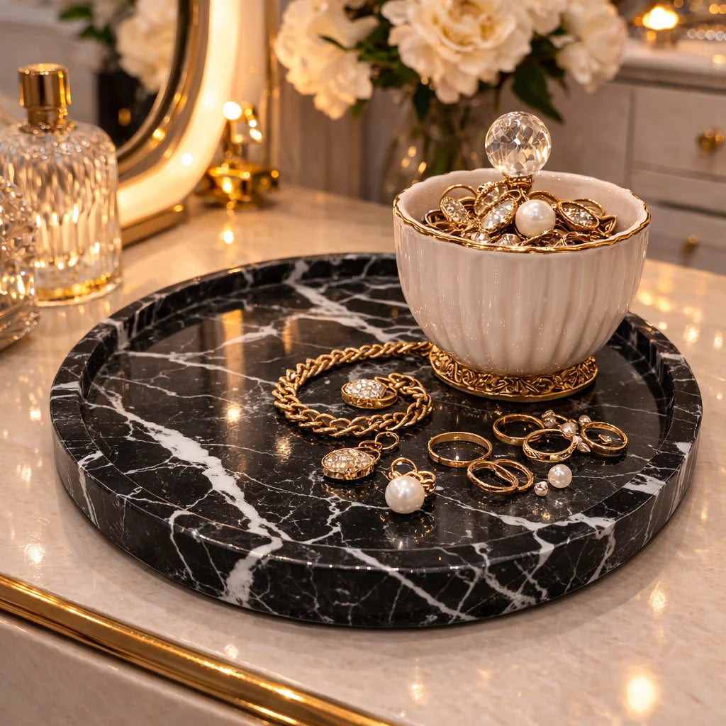 Royal Marble Jewelry Tray
