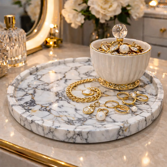 Royal Marble Jewelry Tray