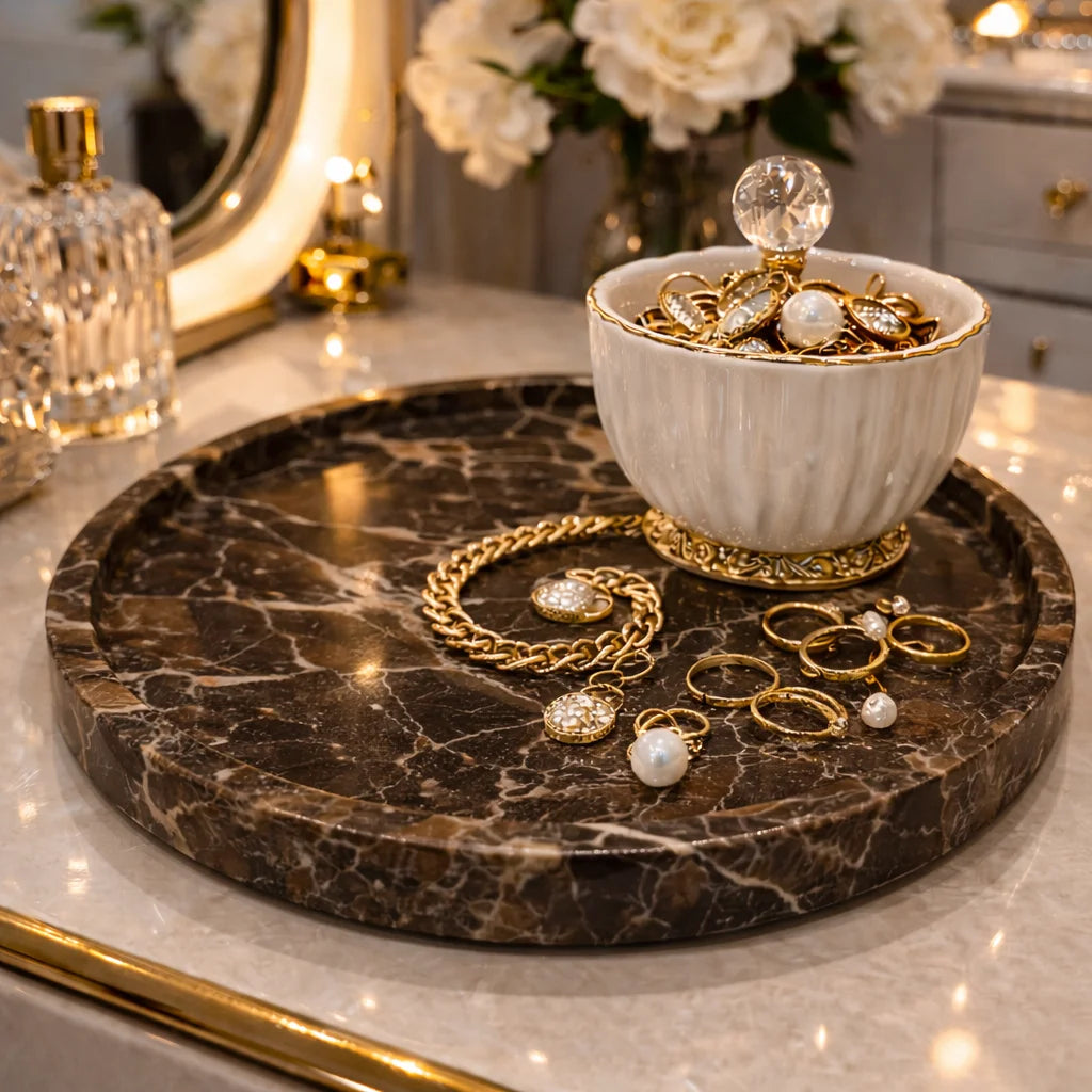 Royal Marble Jewelry Tray