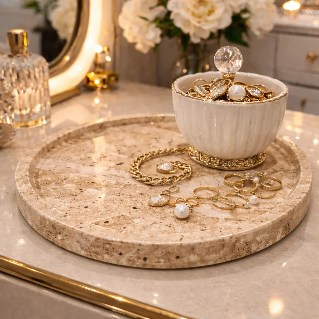 Royal Marble Jewelry Tray
