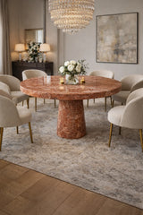Ruby Crown Marble Dining Table