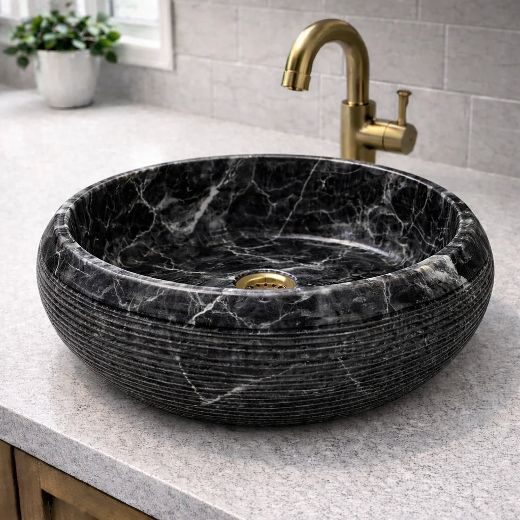 Ruby Stone Vessel Sink