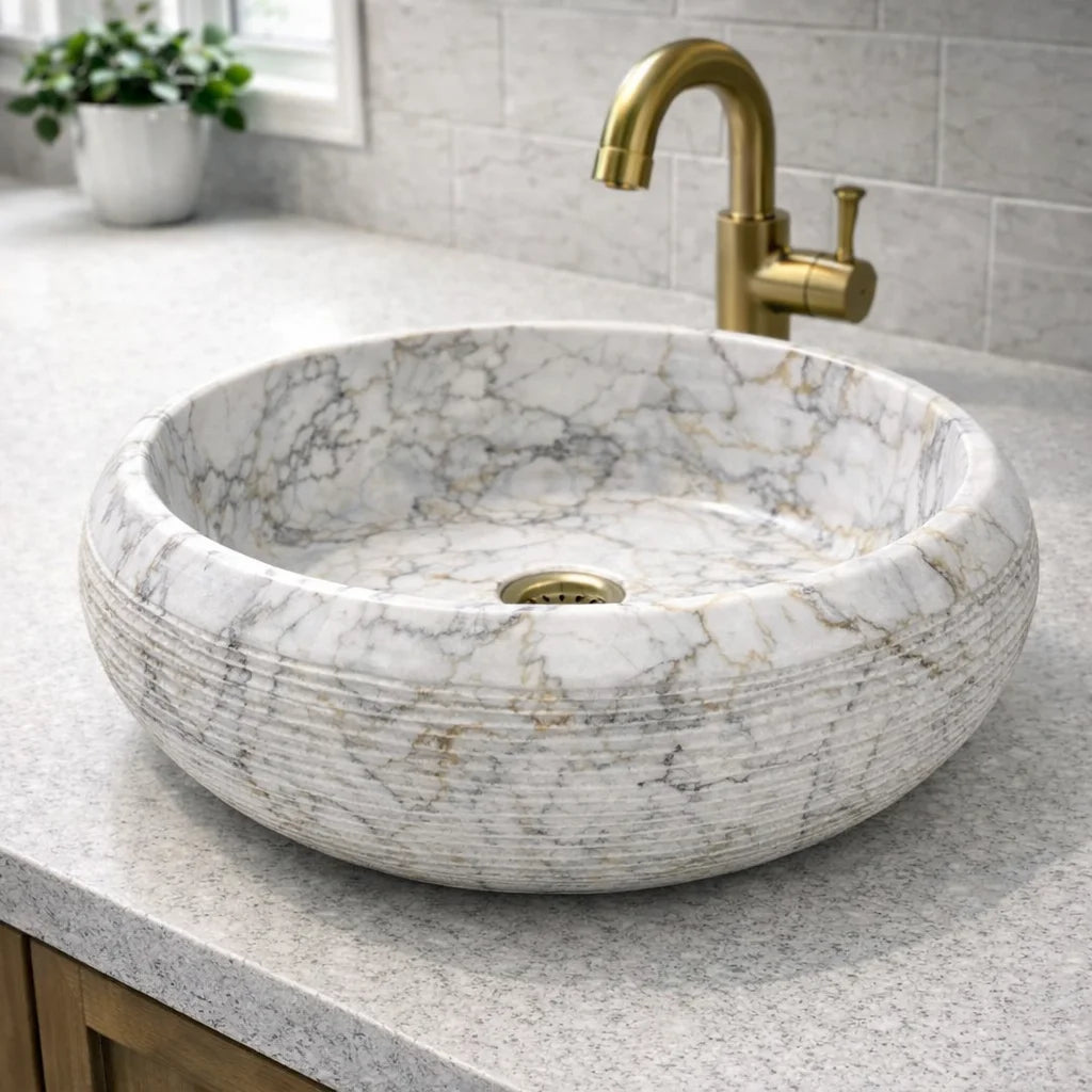 Ruby Stone Vessel Sink