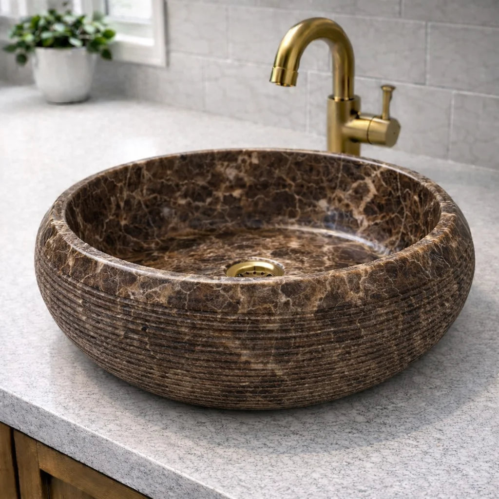 Ruby Stone Vessel Sink