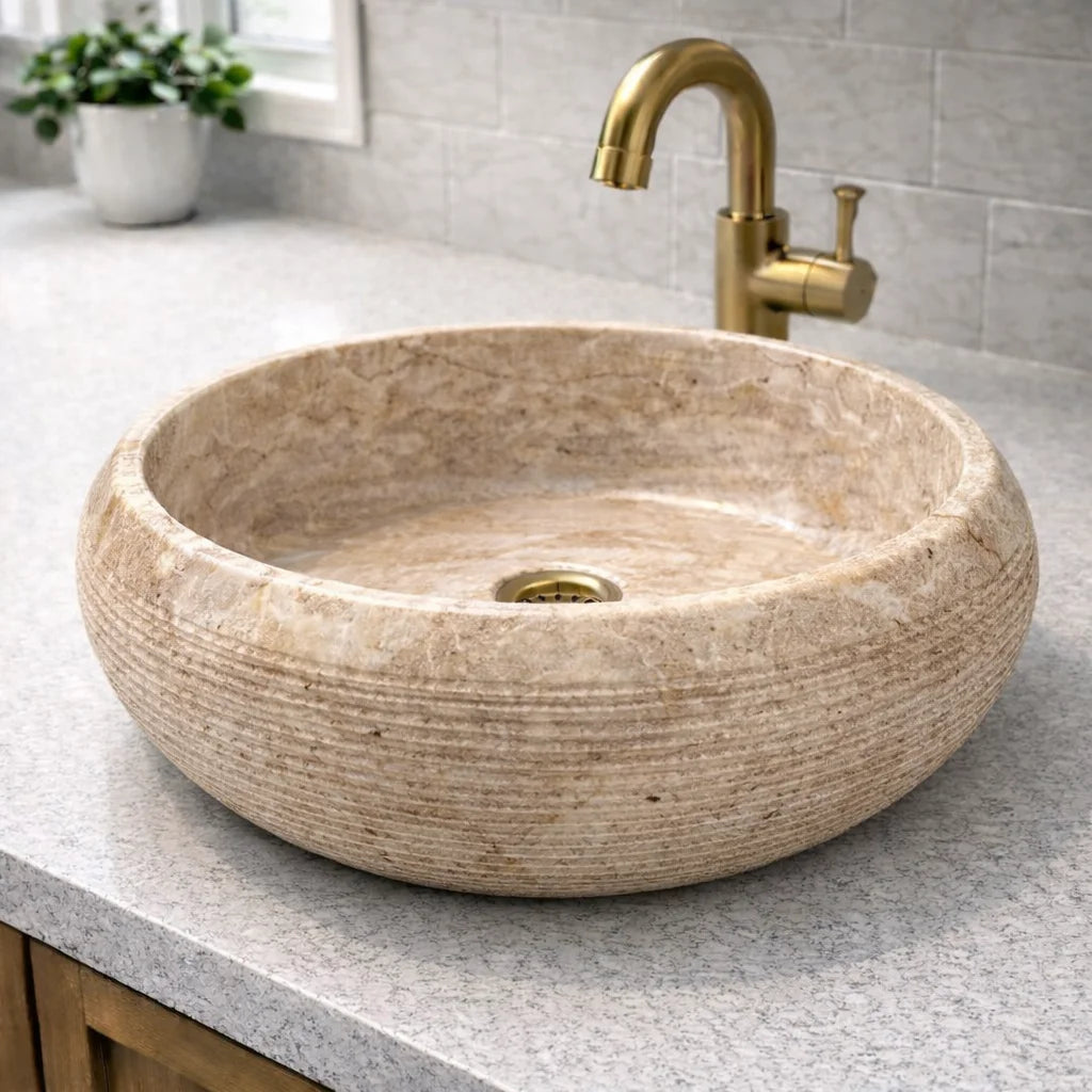 Ruby Stone Vessel Sink