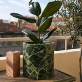 Scandinavian Round Stone Planter