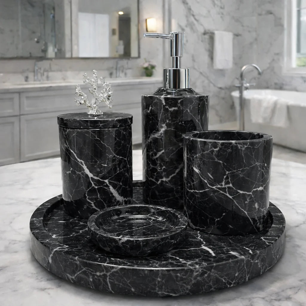 Set of Elegance & Utility marble bathroom set