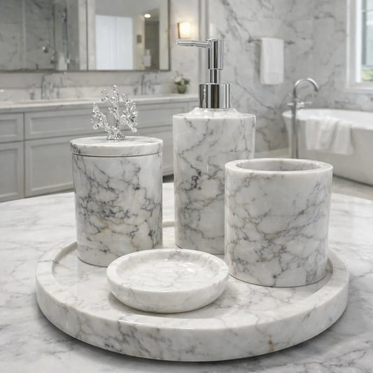 Set of Elegance & Utility marble bathroom set