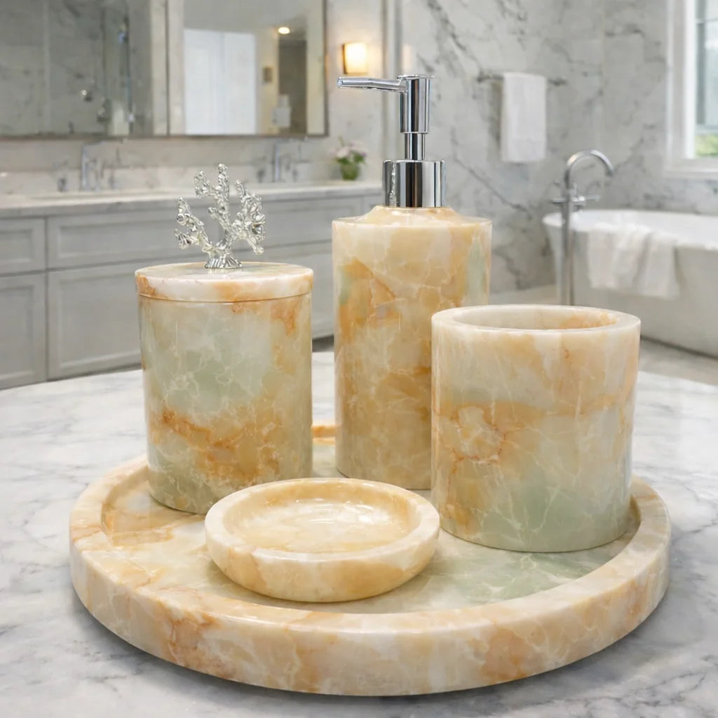 Set of Elegance & Utility marble bathroom set