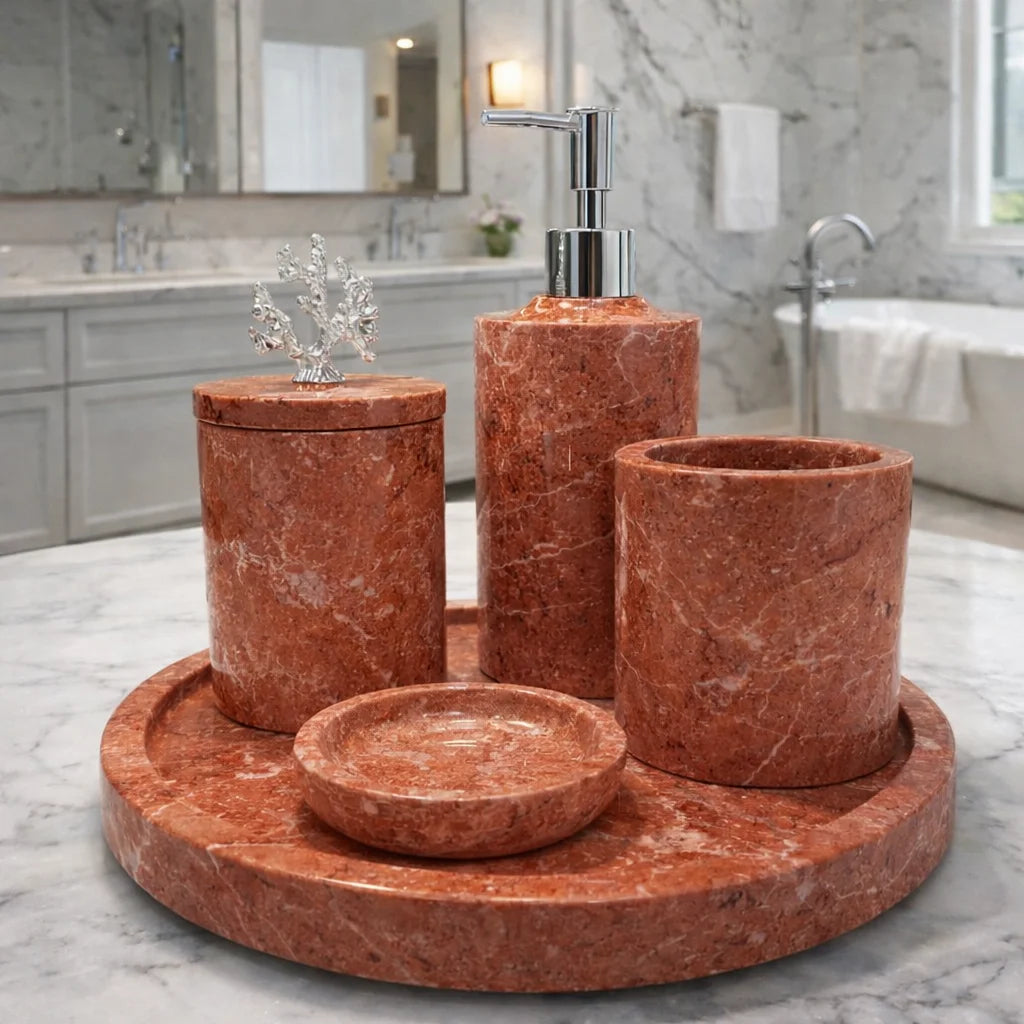Set of Elegance & Utility marble bathroom set
