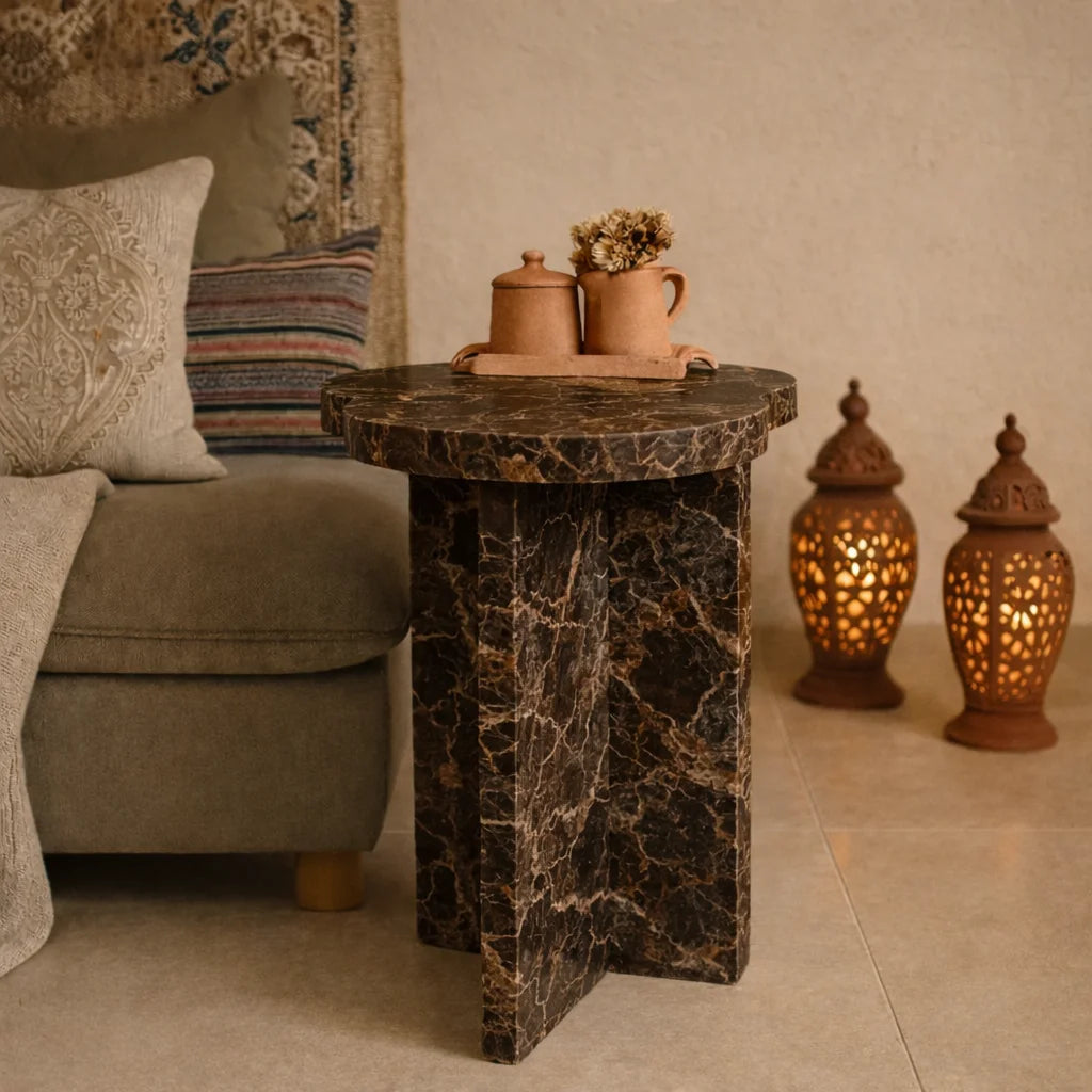 Sorella Luxe Stone Side Table