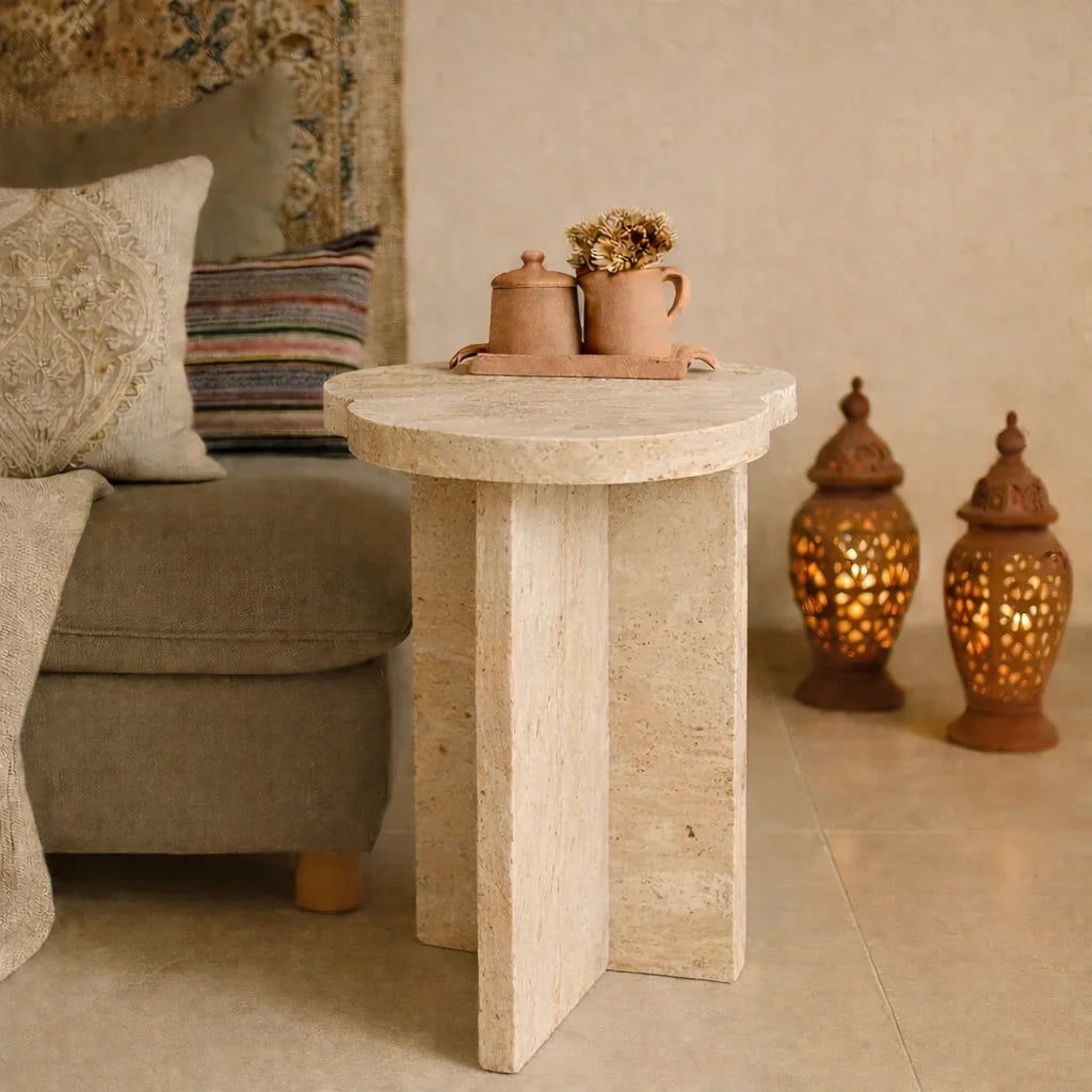 Sorella Luxe Stone Side Table