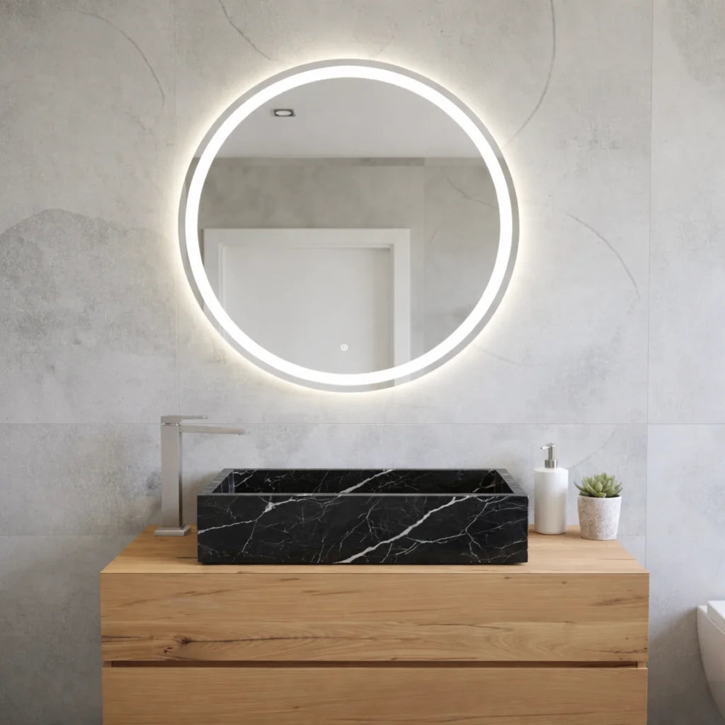 Spider green marble bathroom sink