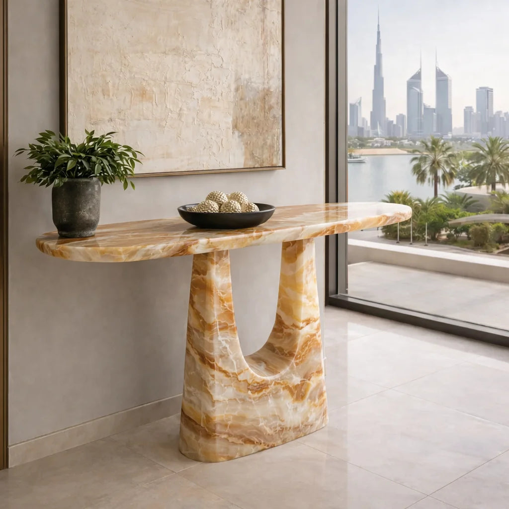 Spider Marble Console Table