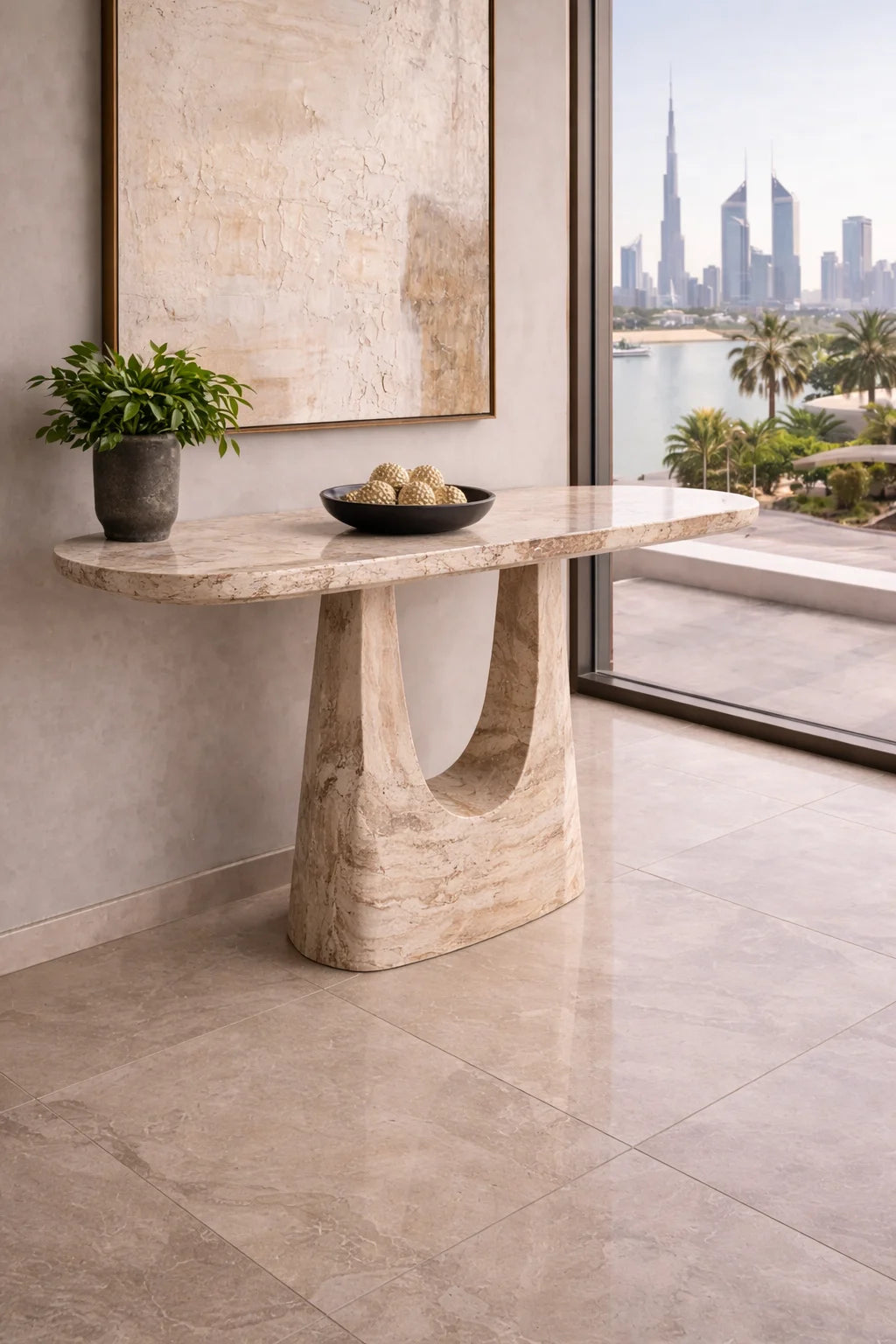 Spider Marble Console Table