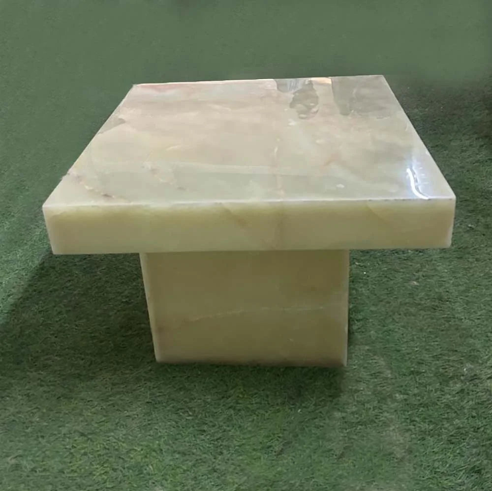 square onyx coffee table décor ideas