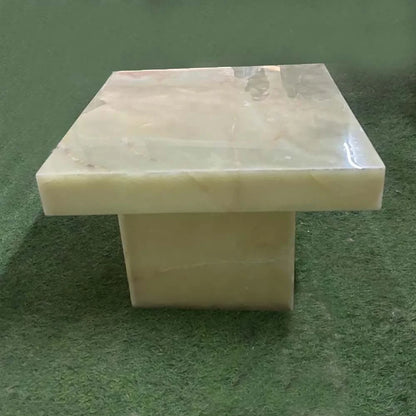 square onyx coffee table décor ideas