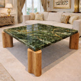 Imperial Marble Wood Fusion Table