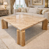 Imperial Marble Wood Fusion Table