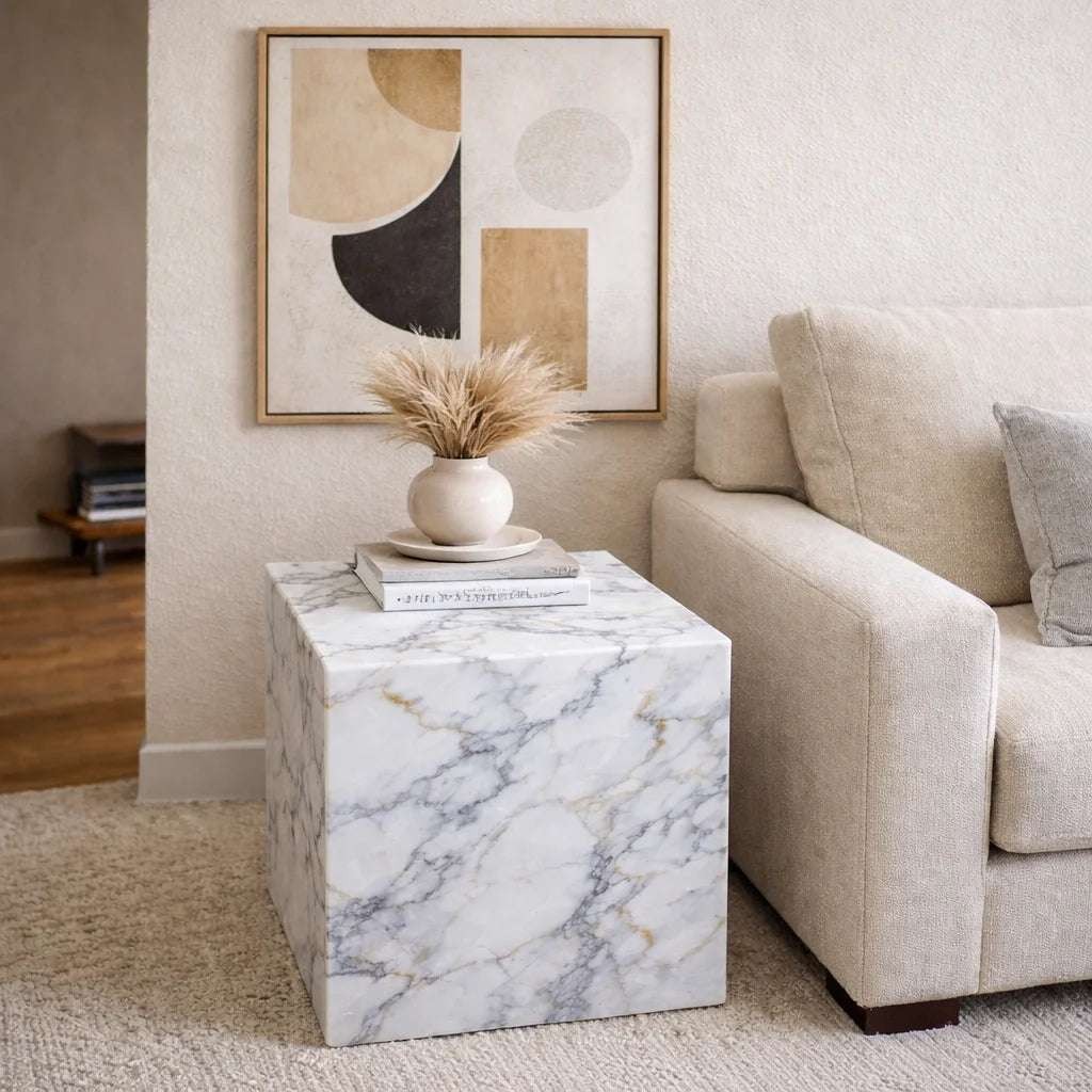 Stravon Luxe Stone Side Table