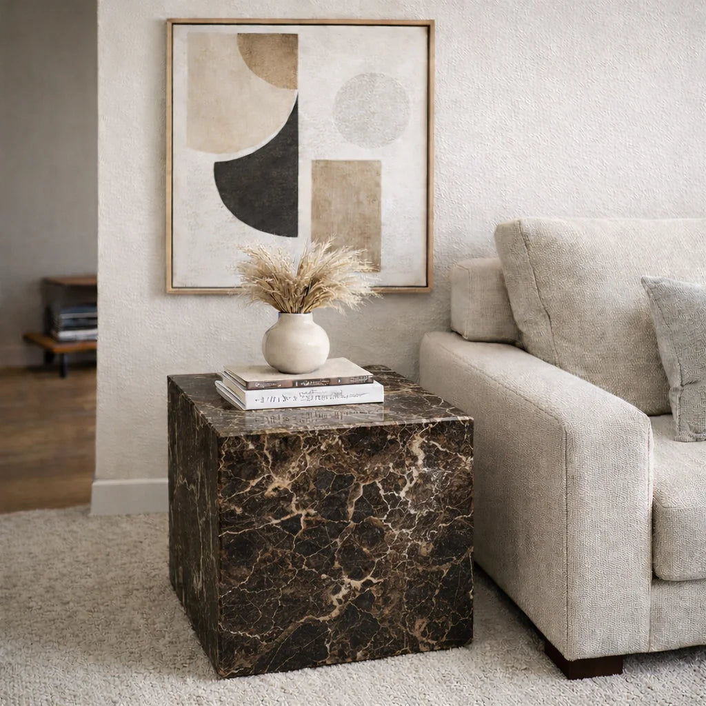 Stravon Luxe Stone Side Table