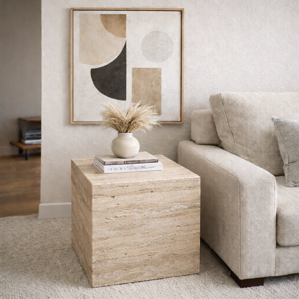 Stravon Luxe Stone Side Table