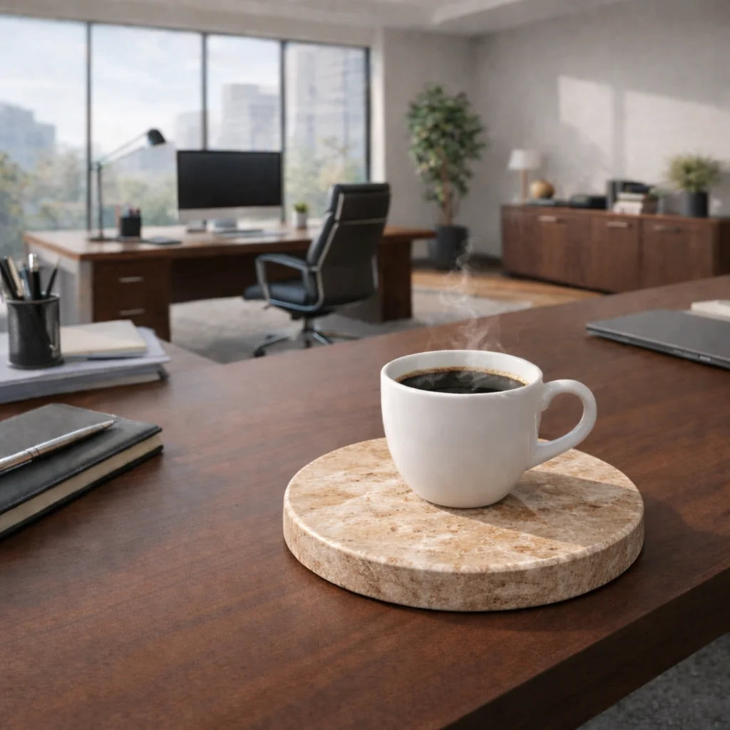 Sunset Marble Coaster