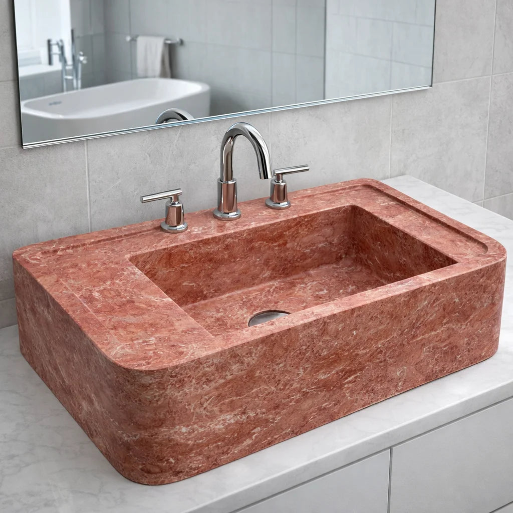 Terracotta Wave Sink