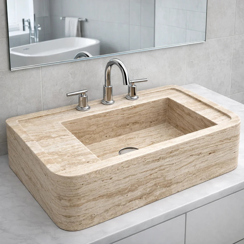 Terracotta Wave Sink