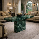 Luxury Natural Stone Pedestal Coffee Table