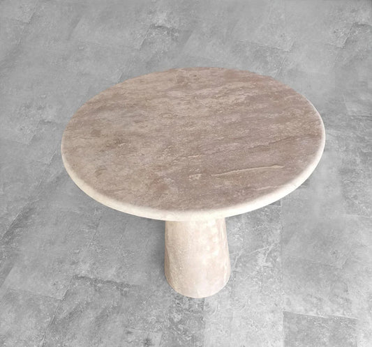 Travertine Round Small Dining Table 