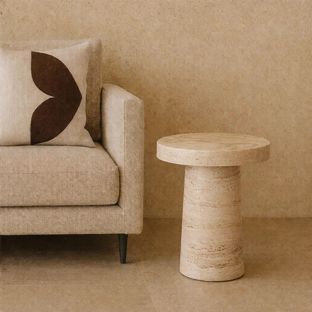Serenza Stone Side Table