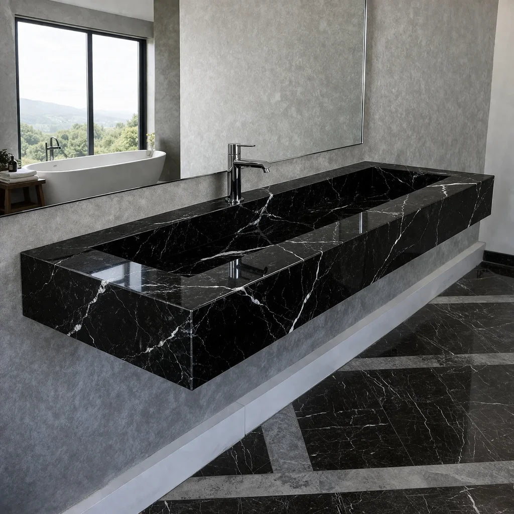 Travertino Chiaro Porcelain Sink
