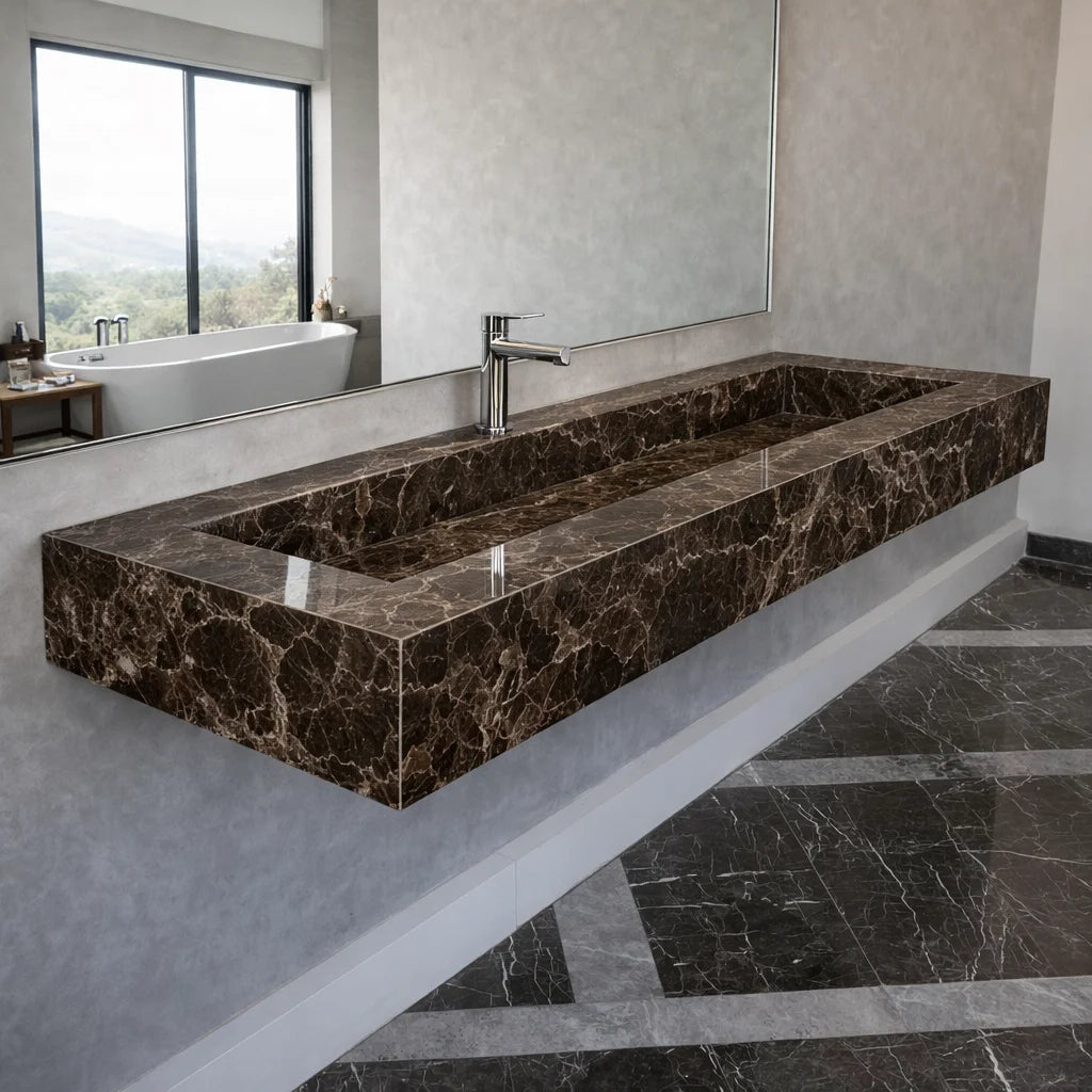 Travertino Chiaro Porcelain Sink