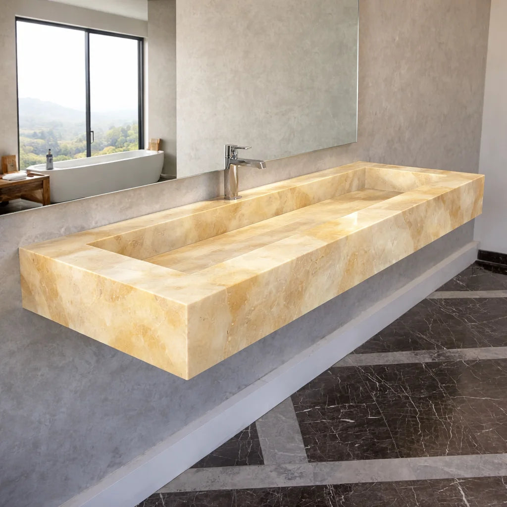 Travertino Chiaro Porcelain Sink
