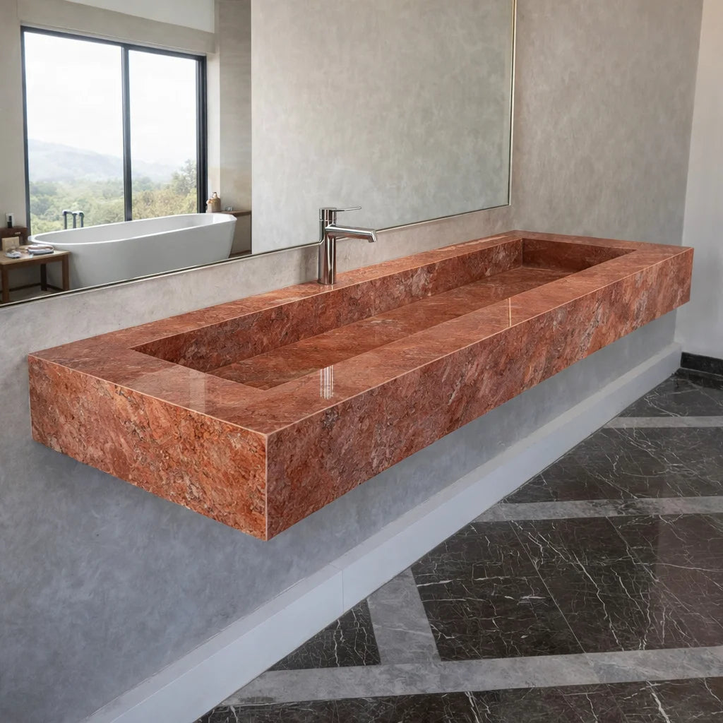 Travertino Chiaro Porcelain Sink