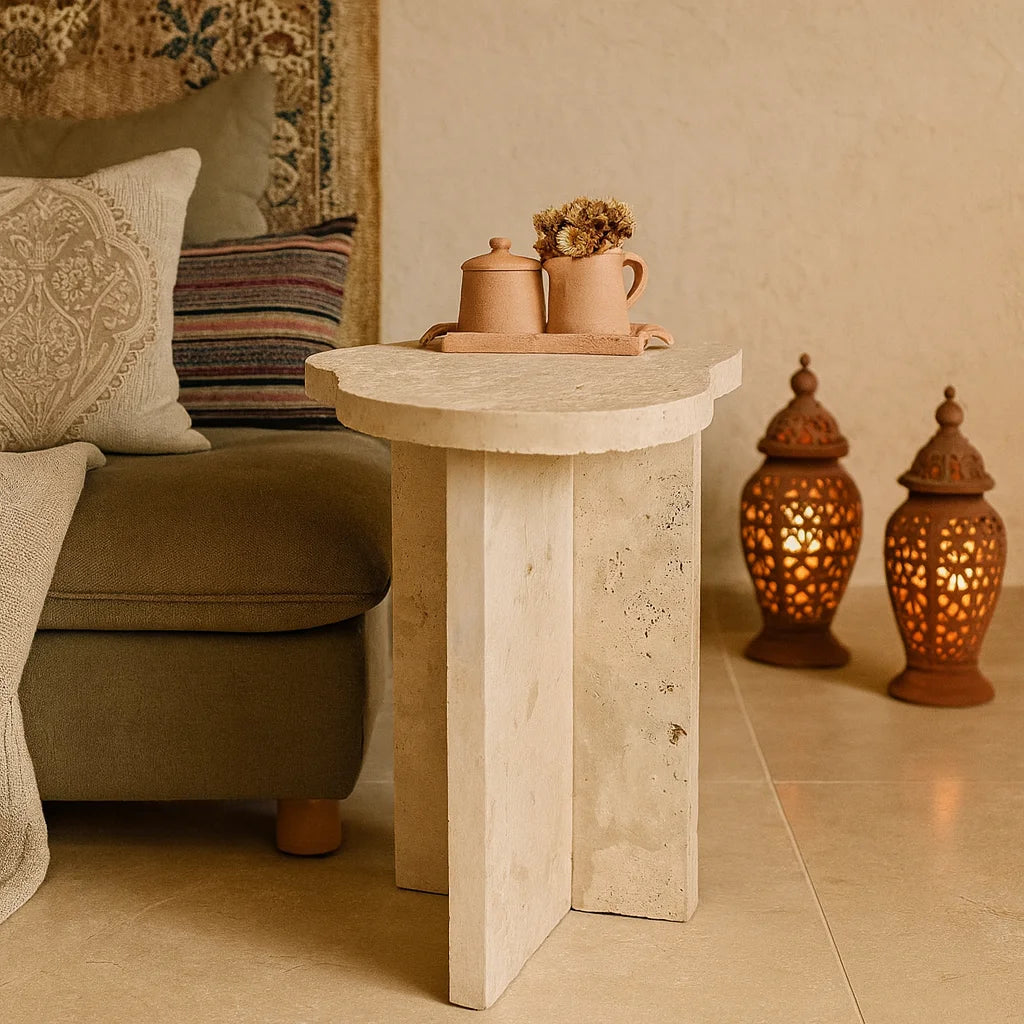 Sorella Luxe Stone Side Table