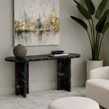 Velmora Arc Stone Console Table