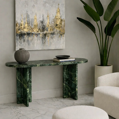 Velmora Arc Stone Console Table