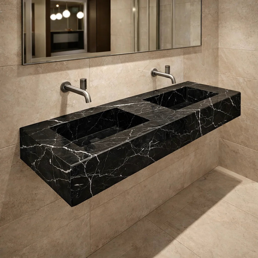 Verde Guatemala Marble Sink