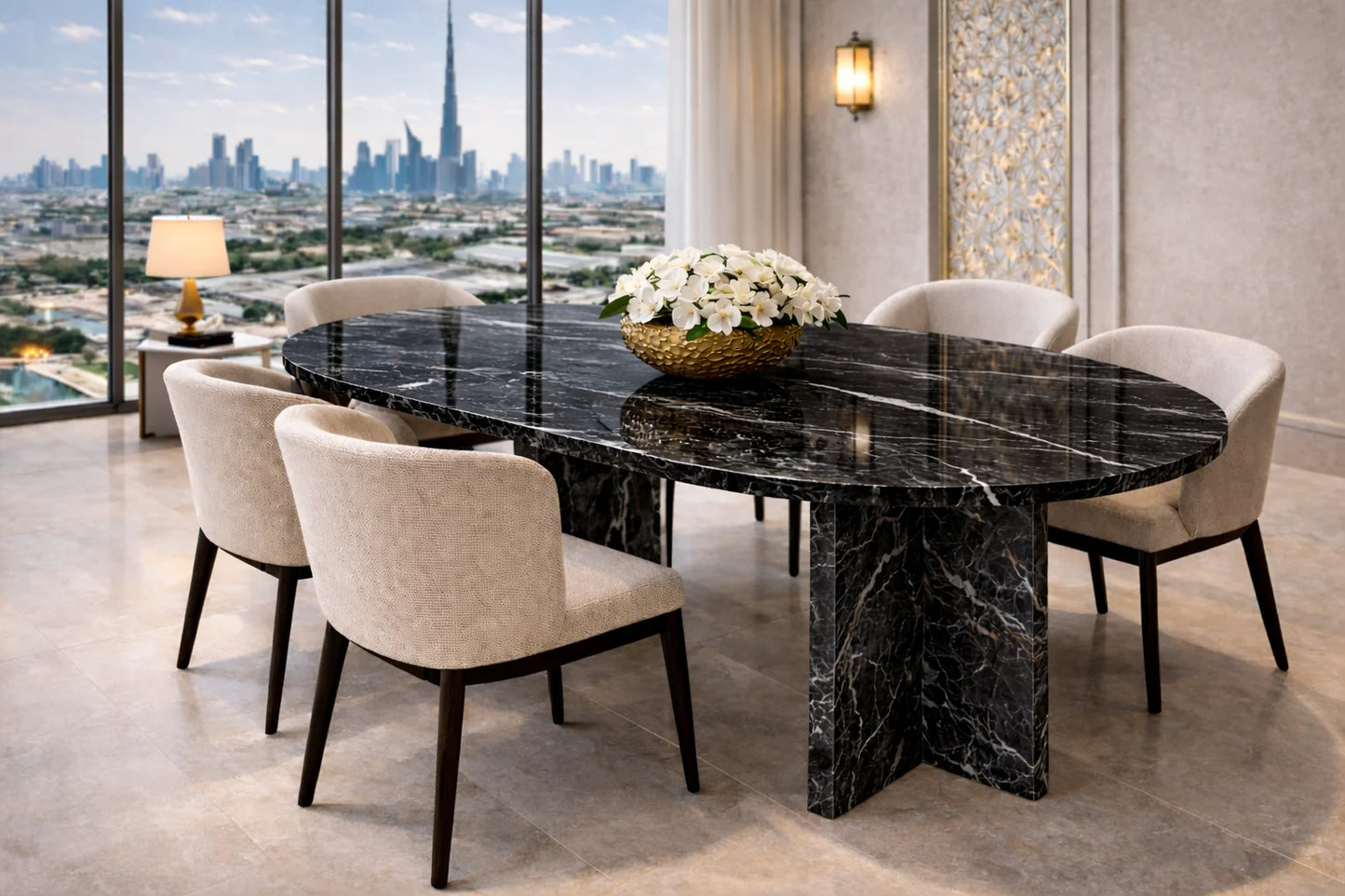 Verde Guatemala Marble Table