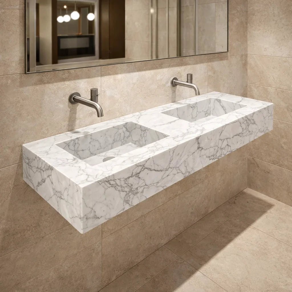 Verde Guatemala Marble Sink