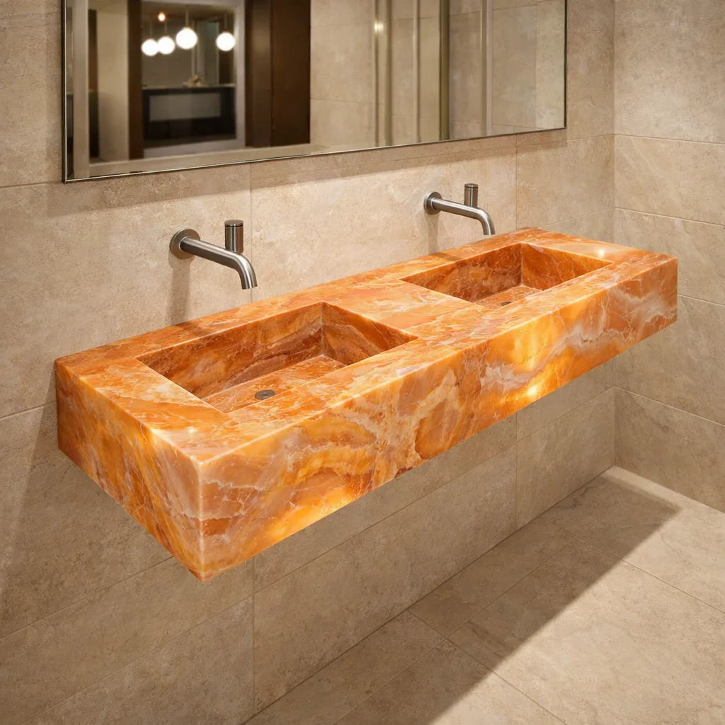 Verde Guatemala Marble Sink