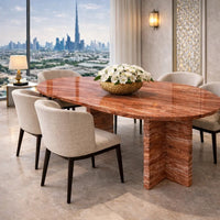 Red travertine