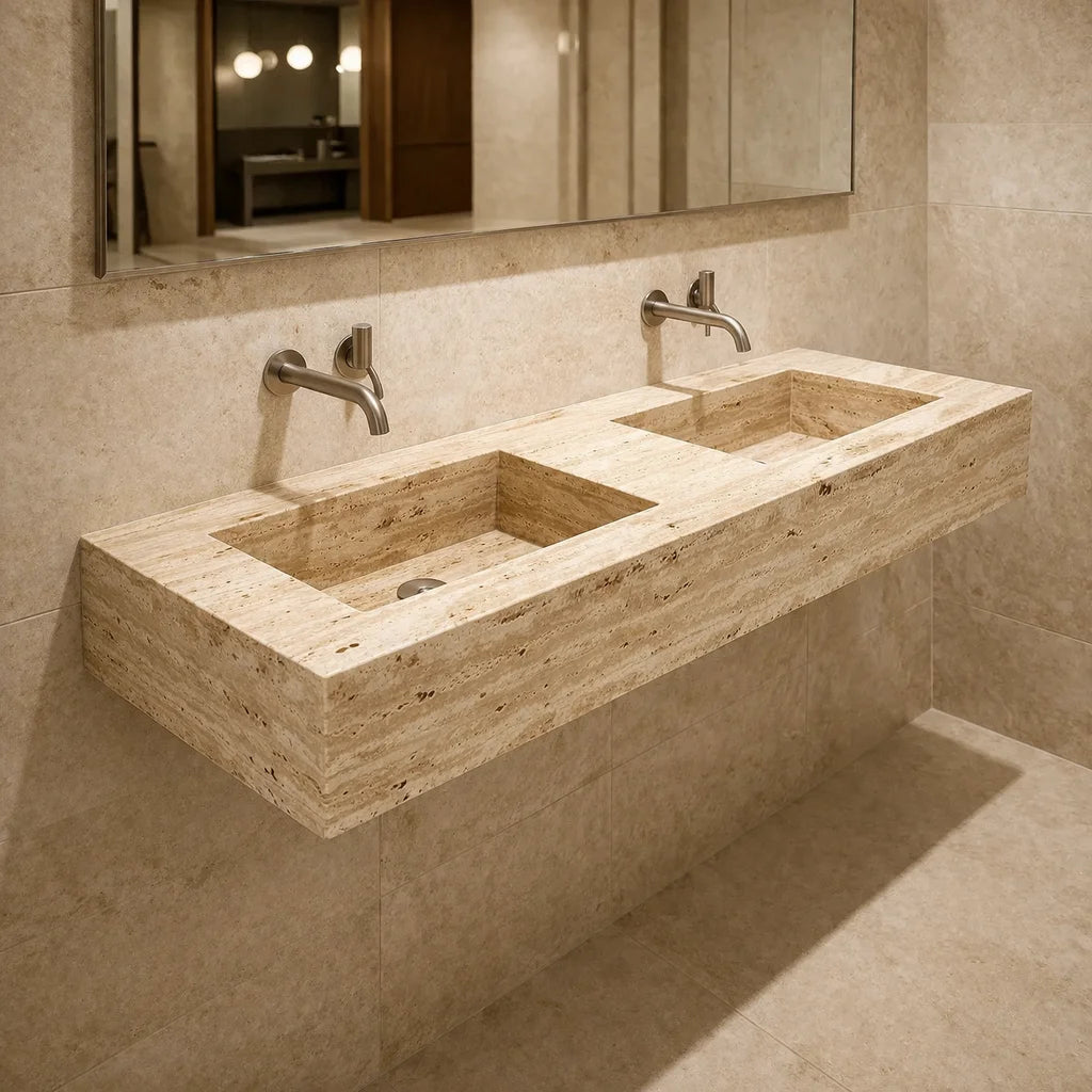 Verde Guatemala Marble Sink