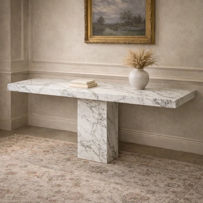 Vintage Italian Marble Console Table