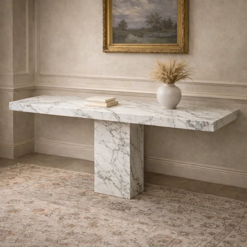 Vintage Italian Marble Console Table