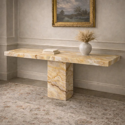 Vintage Italian Marble Console Table