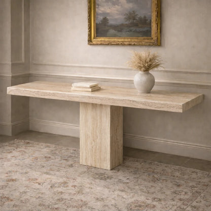 Vintage Italian Marble Console Table