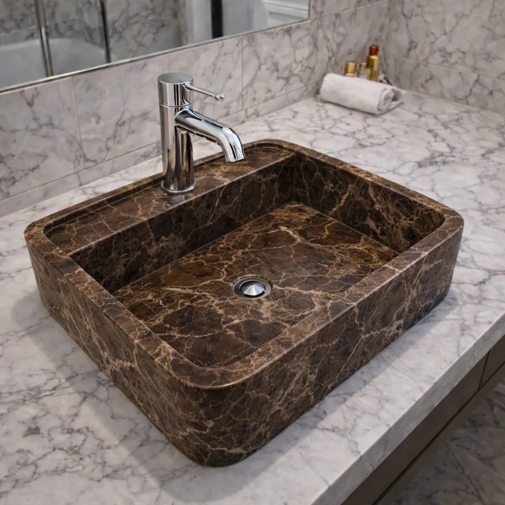 Violet Marble sink Bathroom